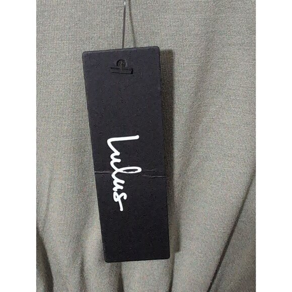 Lulus Maxi Dress Womens S Olive Green Sleeveless Adjustable Straps‎ Long Stretch - Picture 8 of 12